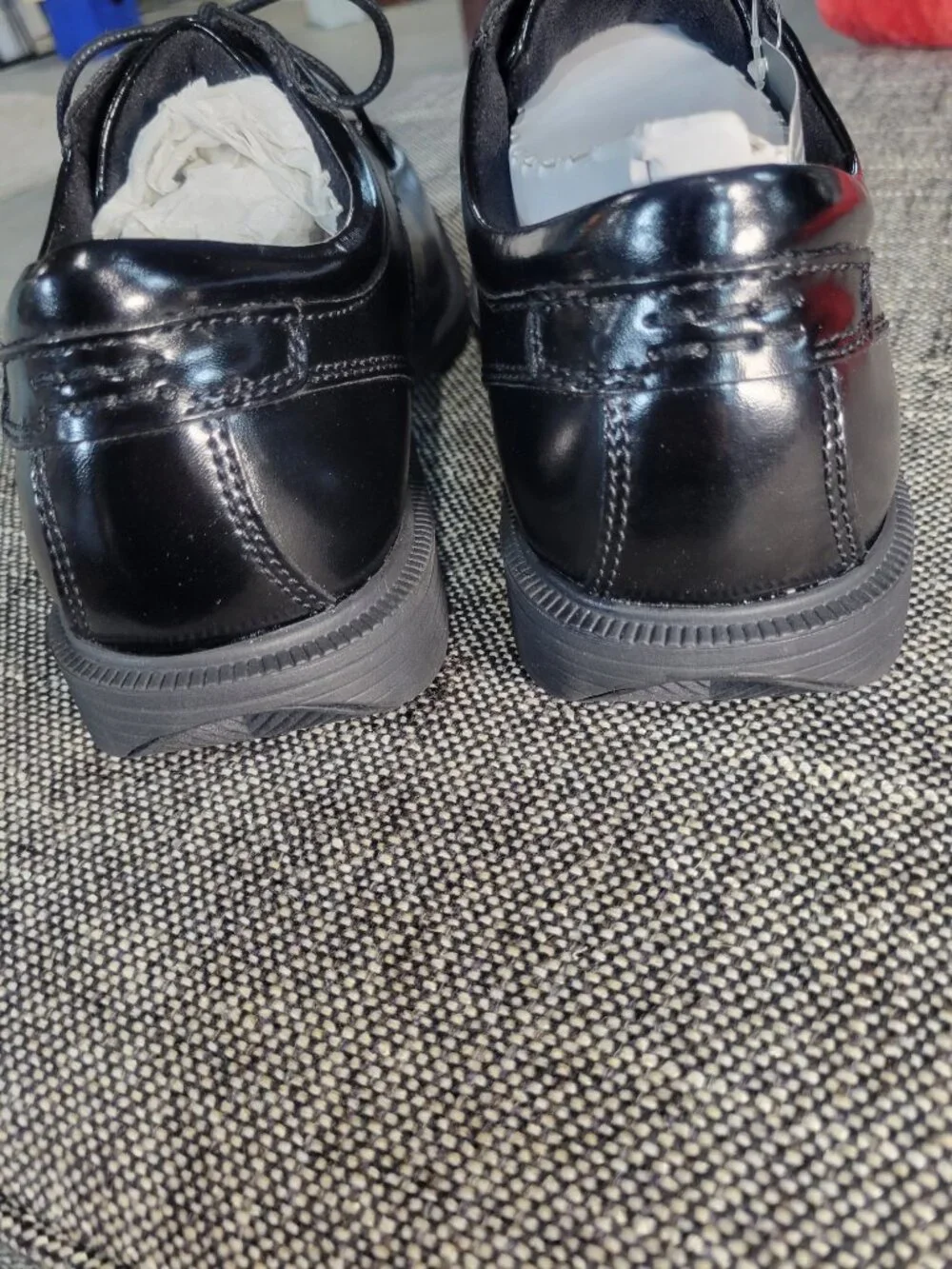 NWT Nunn Bush 84356 Slip Resistant Leather Oxford Dress Shoes Black Men's 11